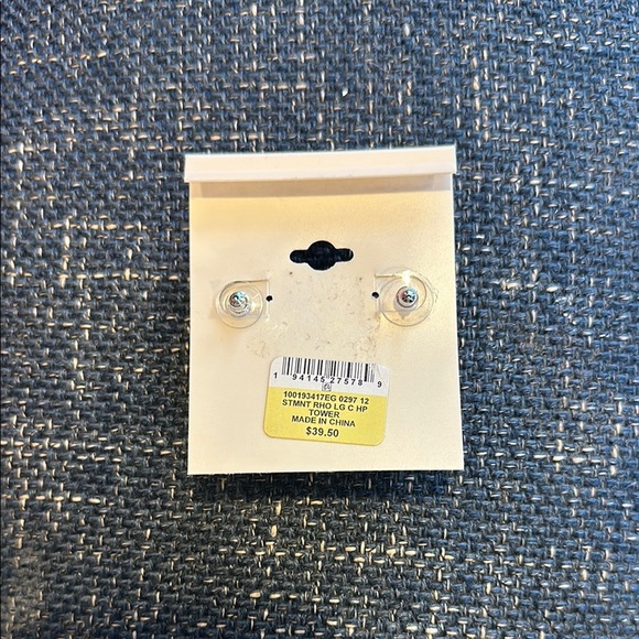 ON 34TH Silver Teardrop Earrings - Picture 2 of 2